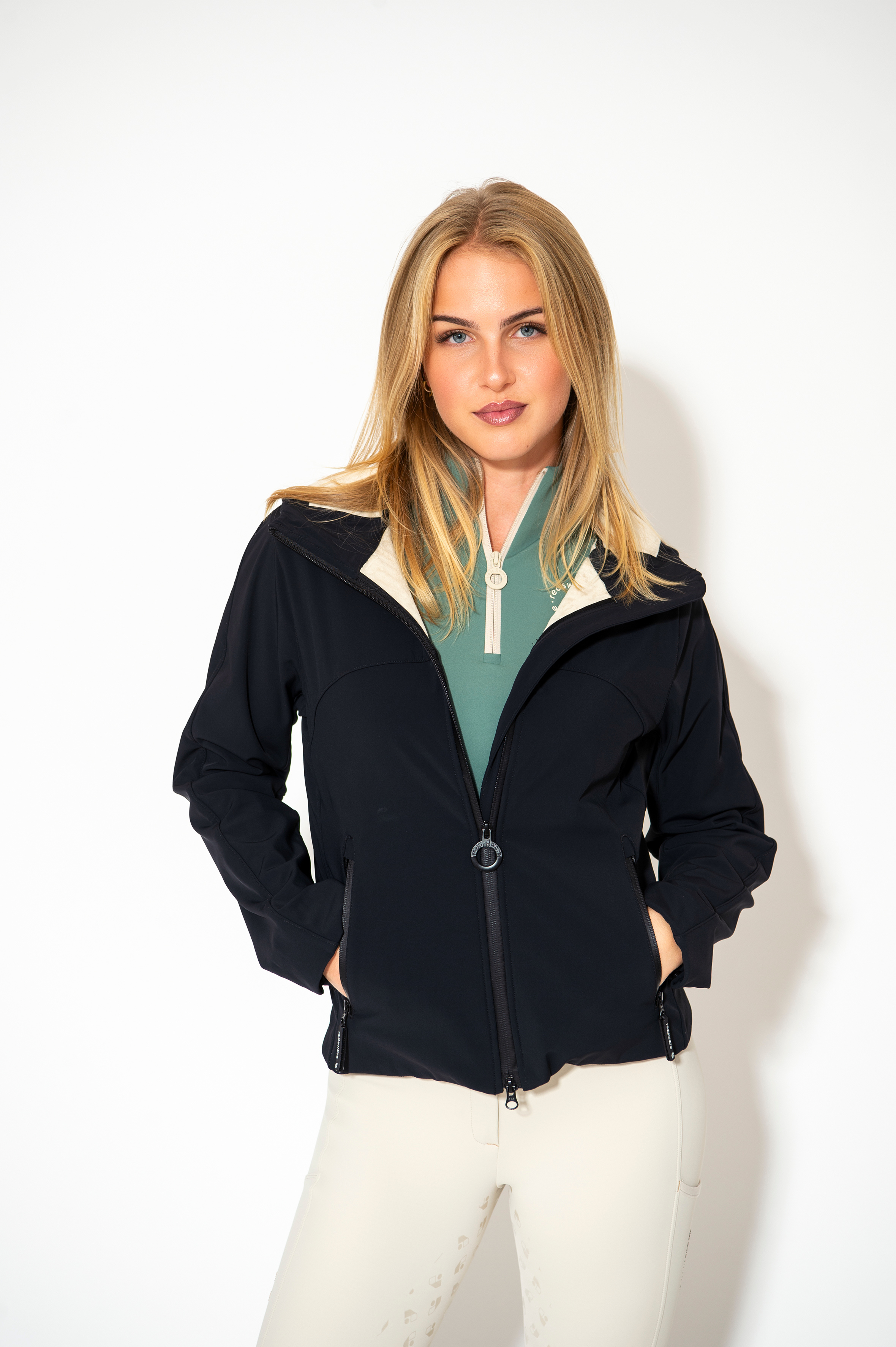 Fleur jacket – Black, studio photograph 2